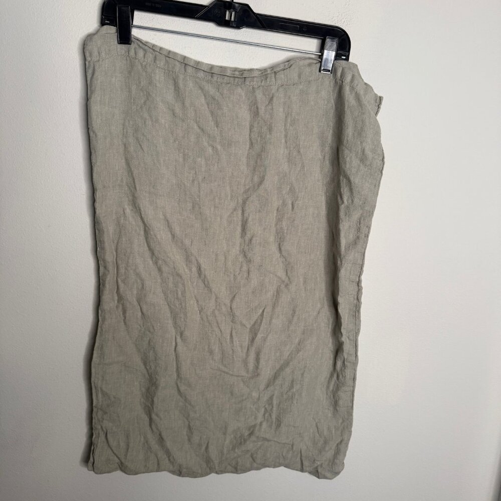 West Elm Pillow Case 20 x 30 Neutral Sage Bedroom Decor Linen Versatile - Picture 2 of 3